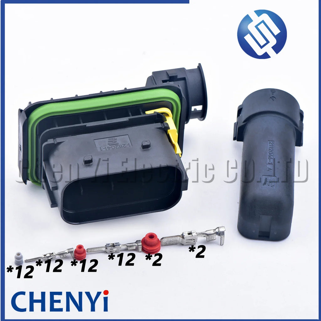26 Pin Automobile Connector Plug With Pins cover 1-2112035-1 1-2112036-1 1-2112041-1 1-2112042-1 2112046-1