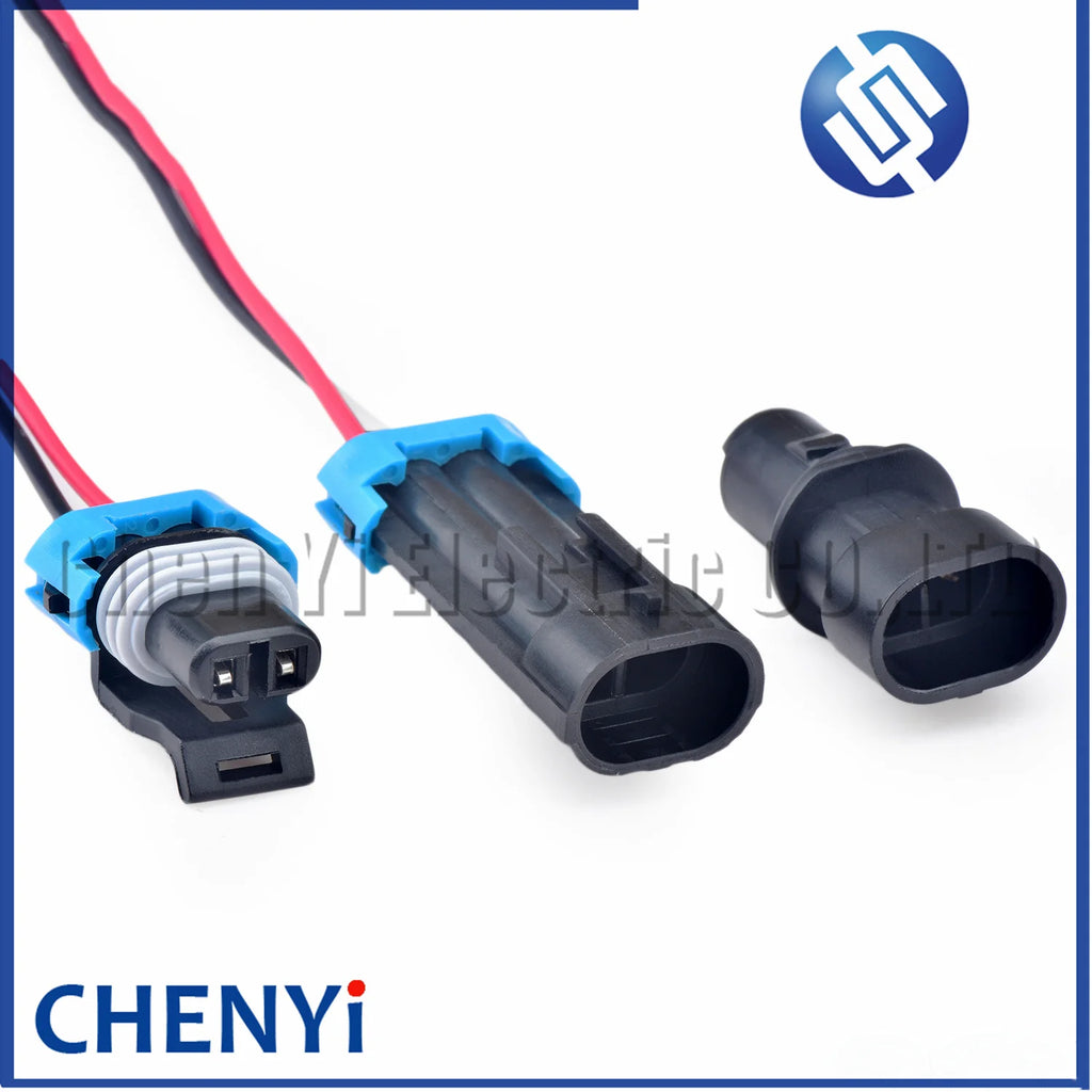 2 Pin automotive Headlight turn signal Wire harness plug outdoor temperature sensor Waterproof connector 12052641 12162000