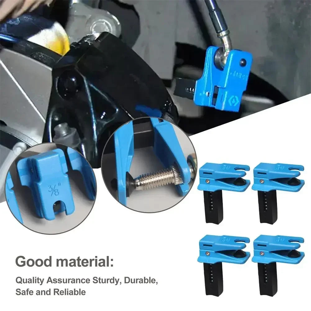 Brake Hose Clamp 4pcs Brake Lines Stoppers Brake Lines Clamp Set Leak-Proof Brake Lines Stoppers Caps And Plugs Set For Amagi