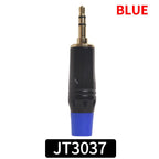Gold-Plated 3.5mm Stereo Audio Plug Connector, DIY Soldering Jack for Headphone, Microphone, Speaker, AUX Cable Repair