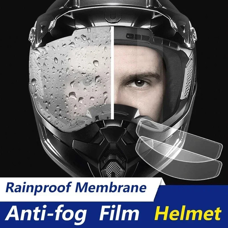 Universal Motorcycle Helmet Clear Patch Film Anti-Fog Anti-Rain Film Nano Coating Sticker Motorbike Helmet Tools Accessories New