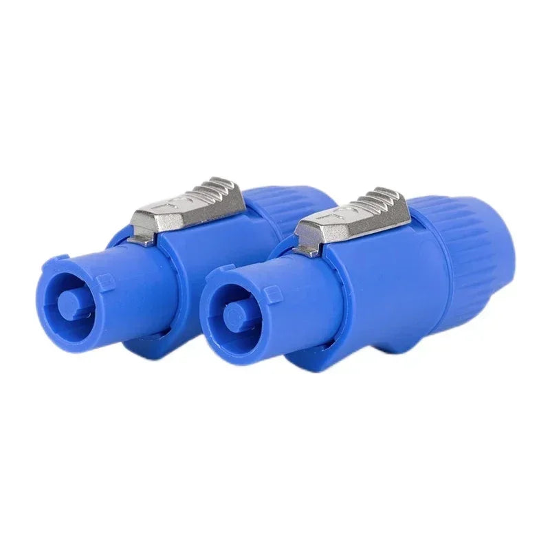5/10/20PCS 3Pin NAC3FCA NAC3FCB Power Connector Stage Lighting Speakon Male Plug Blue (Input)+White (Output) Plug+Female Socket