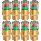 8/1pcs Motorcycle Car Tire Pressure Monitor Valve Cap Sensor Indicator Eye Alert Auto Tire Pressure Inspection Tool Tire Valve