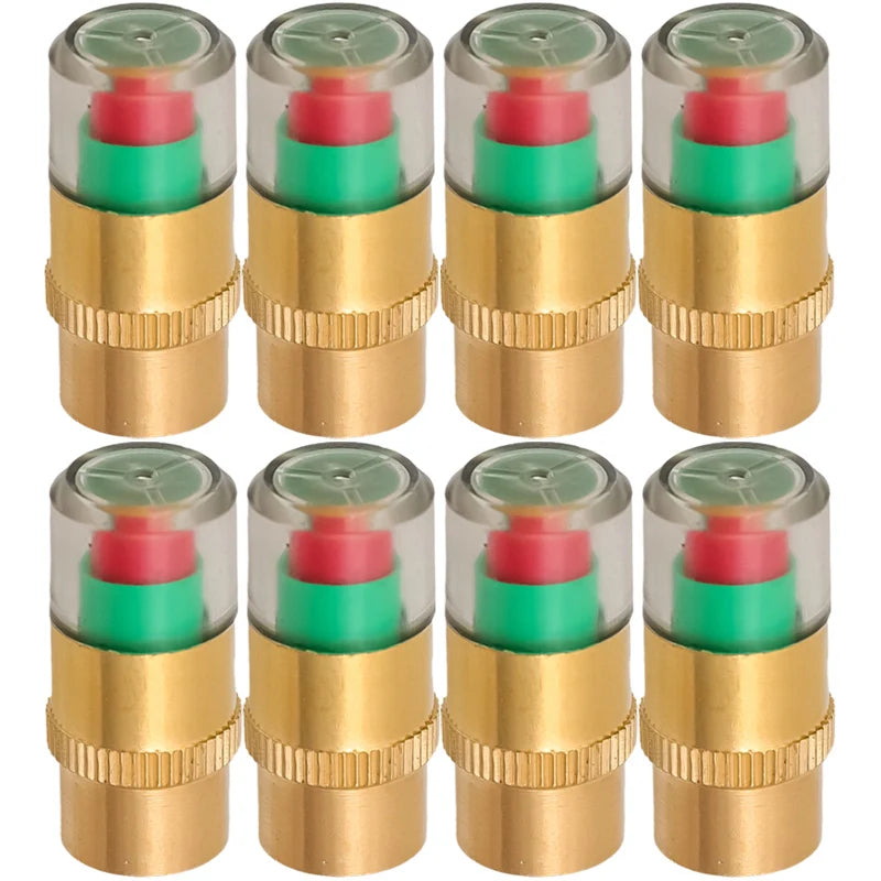 Car Tire Pressure Monitor Sensors Tire Air Alert Cap Cars Trucks Air Pressure Gauge Alert Monitoring Tire Valve Accessories