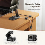 6/12 PCS Magnetic Cable Clips Cable Smooth Adjustable Cord Holder Under Desk Cable Management Wire Keeper Organizer Holder Amagi