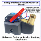 1PC Heavy Duty Battery Disconnect Switch 12V 24V Pure Copper Car Truck Tractor Car Battery Disconnect Switch For Car Boat