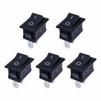 Push Button Switch 21x15mm SPST 2Pin 6A 250V KCD11 Snap-in on/Off Rocker Switch 21MM*15MM Black Red and White 10/5Pcs