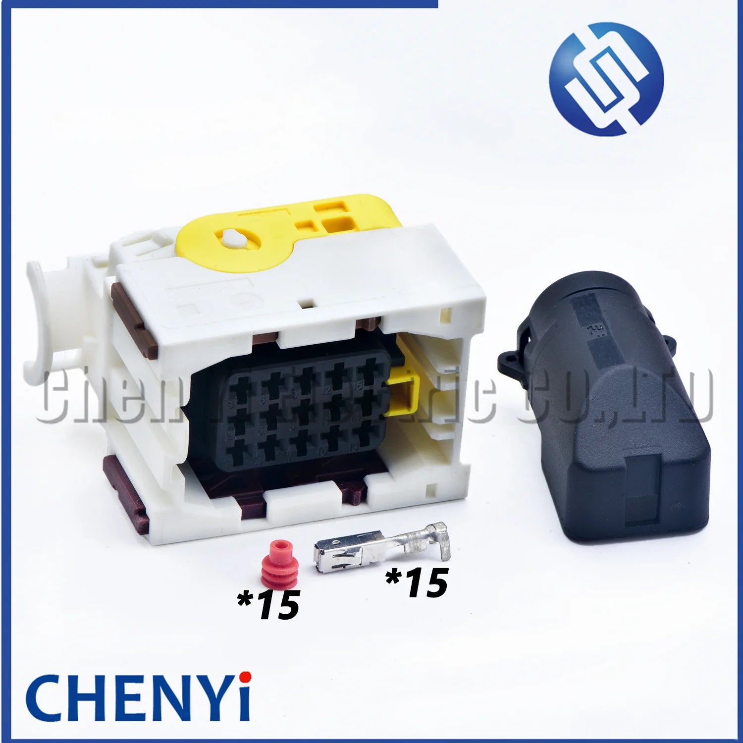 15 Pin ECU connector Female Socket Plug 1-1534126-1 2-1534126-1 1-1355218-2 1394049-1 With Pins Cover For  LEAVYSEAL Series