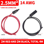 4/2.5mm² PV1-F Solar Extension Cable 1/2/3/5/10M Waterproof DC Connector Male Female Pair IP67 for Photovoltaic System