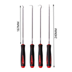 4Pcs Car Auto Vehicle Oil Seal Screwdrivers Set O-Ring Seal Gasket Puller Remover Pick Hooks Durable Tools