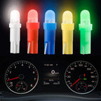 T5 LED Car Bulbs B8.5d Auto Car Dashboard Speed Lights Bulb Car Interior Lamp Accessories Dashboard Side Switch Lamps 12V