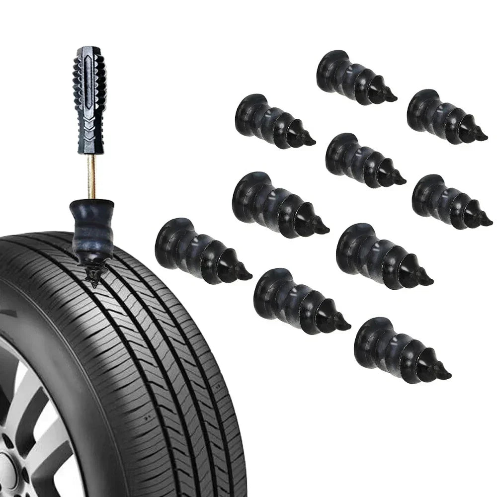 10/20Pcs Car Motorcycle Vacuum Tire Repair Nails Puncture Repairing for Truck Scooter Bike Tyre Rubber Strip Metal Nails Amagi