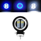 Motorcycle LED Angel Eye Work Light Bar Spot Lamp Offroad Car Boat Truck SUV Pickup 12V 24V Driving Fog Lamp Headlight Amagi