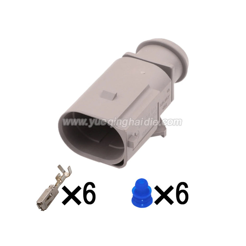 6 Pin Connector Waterproof 1.5mm Male Female Connector Automobile Wiring Harness Cable Socket for Audi VW 42121200 1J0973713G