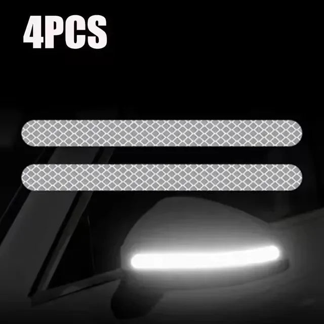 Car Rearview Mirror Reflector Stickers Universal Warning Anti-collision Reflective Strips Auto Exterior Accessories Reflex Tape