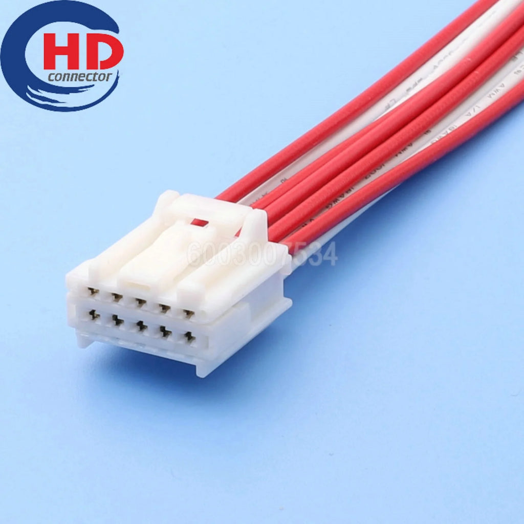 10 Pin 1.5 mm Car Unsealed Connector 6098-7343 6098-7346 Auto Wiring Harness Male Male with Wire Plug AC Assembly Female Socket