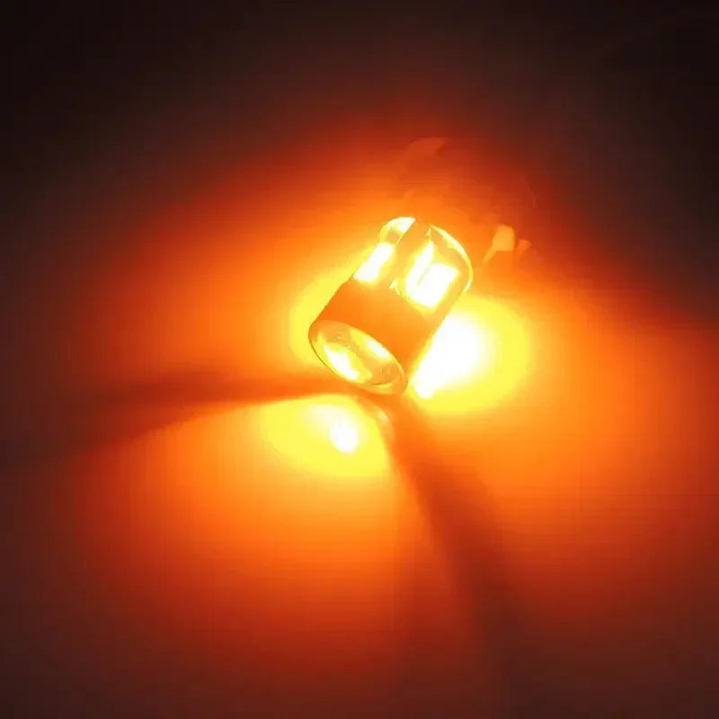 1 Pair Car T10 12V LED Signal Light Orange Amber Light Position Parking City Lights T10 168 194 2825 W5W 19SMD LED Bulb Amagi