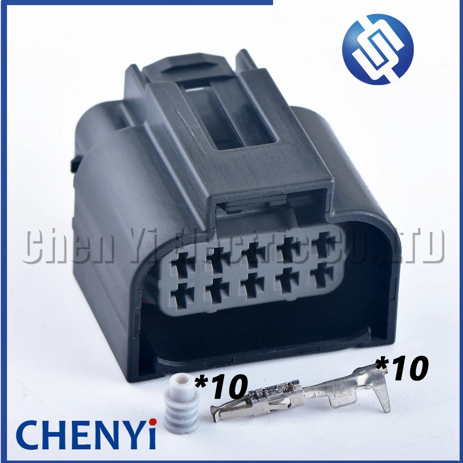 10 Pin female Automobile waterproof connector Motor water pump plug Gas engine chassis fuse box plug 1-1897726-2 for truck