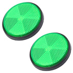 2/1pcs Circular Reflector Car Universal Trucks Motorcycle Night Reflector Safety Reflector Motorcycles ATV Bikes Accessories