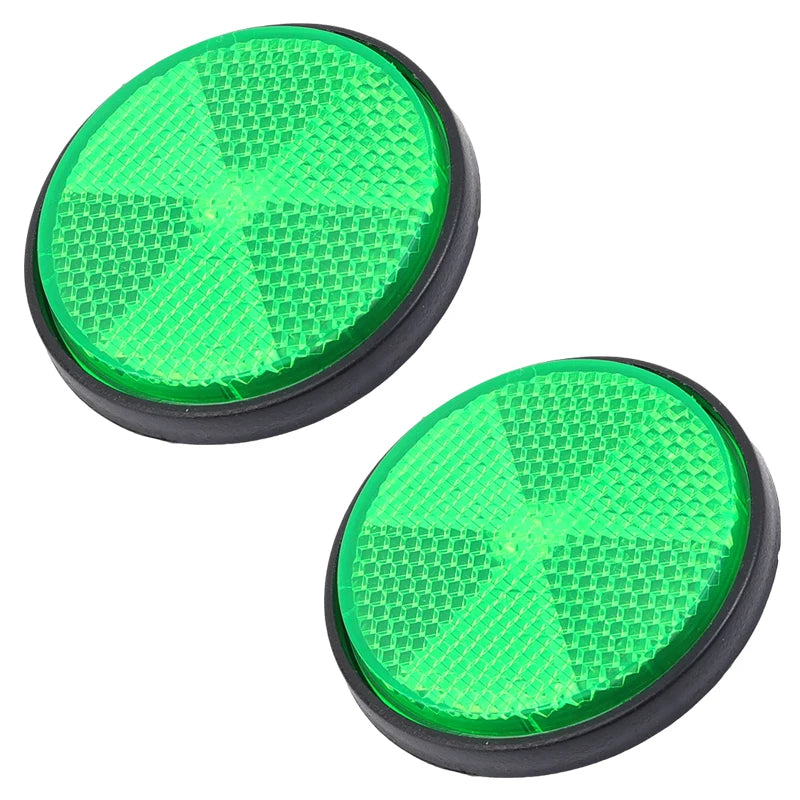 2/1pcs Circular Reflector Car Universal Trucks Motorcycle Night Reflector Safety Reflector Motorcycles ATV Bikes Accessories