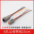 DTM04-2P automotive connector male and female for heavy-duty truck Dechi wiring harness waterproof plug DTM06-2S with wire