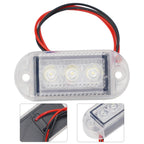 1PC LED Clearance Light Side Marker Truck Trailer Lorry Lamp Red White 12V 24V Oval Front Rear Clearance Indicator Lamp Car Part