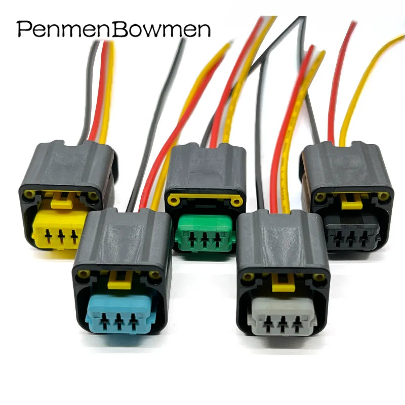 1 Set 3 Pin Auto Crankshaft Sensor Electrical Cable Connectors Wire Harness Plug 1801179-1 1801179 For Citroen Peugeot