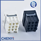 9 Pin black White female Automotive Power Amplifier plug Fuse box Wire harness connector 2-968307-2 1-968307-2 1-968305-2