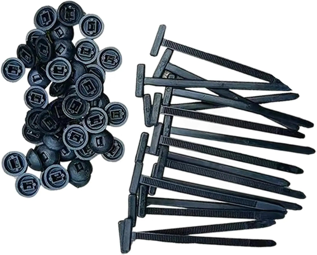 Nylon Cable Tie Buckle Universal Car Fender Trunk Engine Guard Panel Wire Management Secure Auto Fastener Screw Replacement Clip