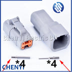 DTM connectors For Deutsch DTM06-2S 3S 4S 6S 8S/DTM04-2P 3P 4P 6P 8P 12P Male Female Waterproof Connector Automotive Sealed Plug