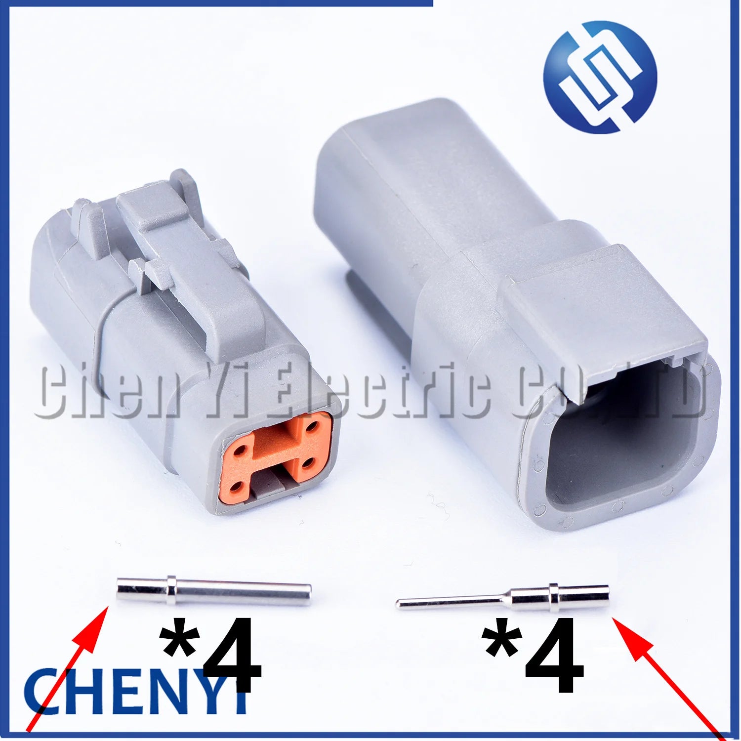 DTM connectors For Deutsch DTM06-2S 3S 4S 6S 8S/DTM04-2P 3P 4P 6P 8P 12P Male Female Waterproof Connector Automotive Sealed Plug
