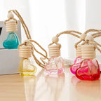 Perfume Bottle Ornament Hanging Empty Bottle Essential Oil Diffuser Fragrance Air Freshener Scent Car Interior Accessory Amagi