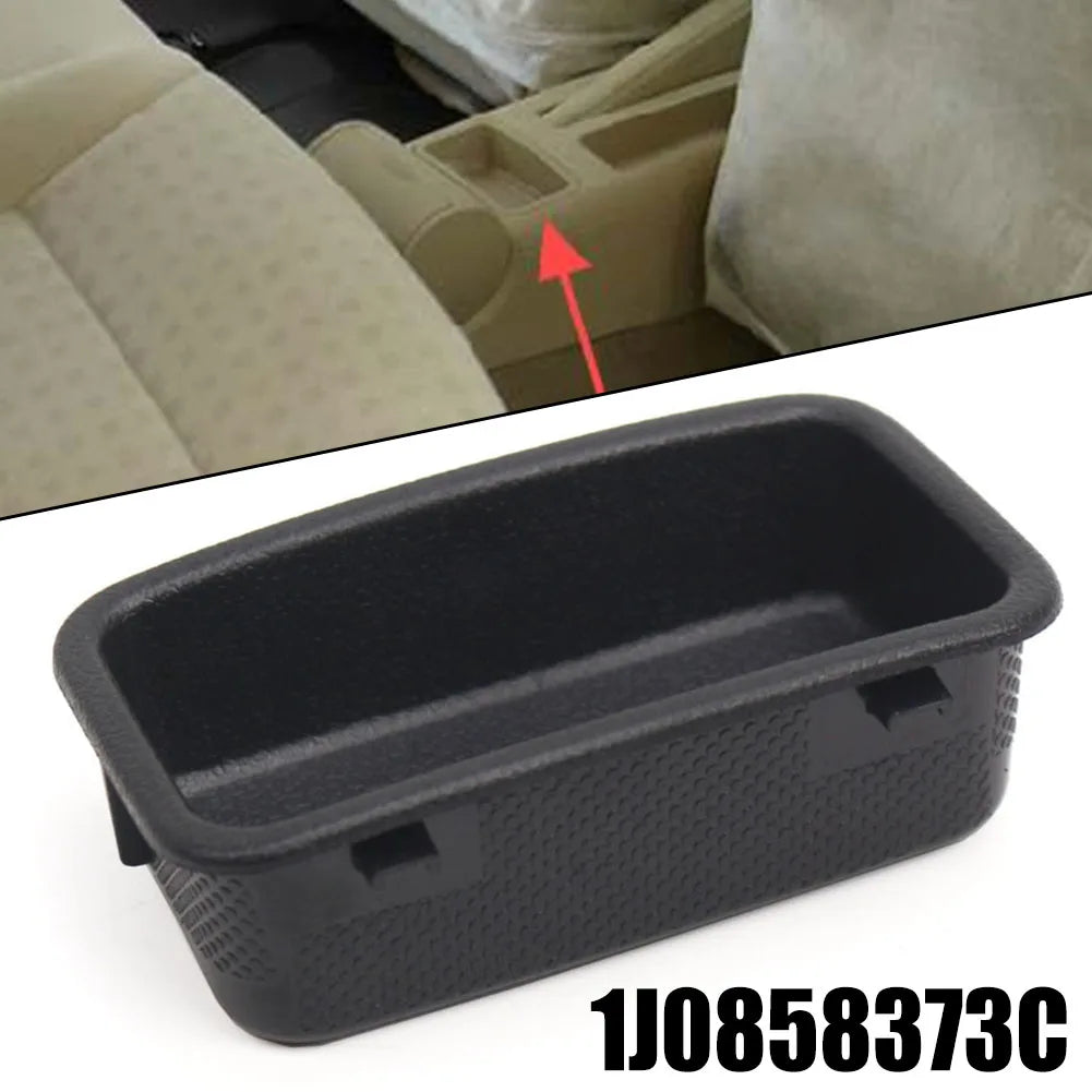 Black Car Storage Box 1J0858373C For Golf For Jetta For Bora MK4 1998-2006 Center Console Armrest Flocking Organized Storage Box