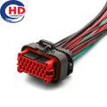 23 Pin Connector 3.5mm Series Female Connector Cable Plug Motorcycle Electrical Harnesses Wiring Harness 770680-1