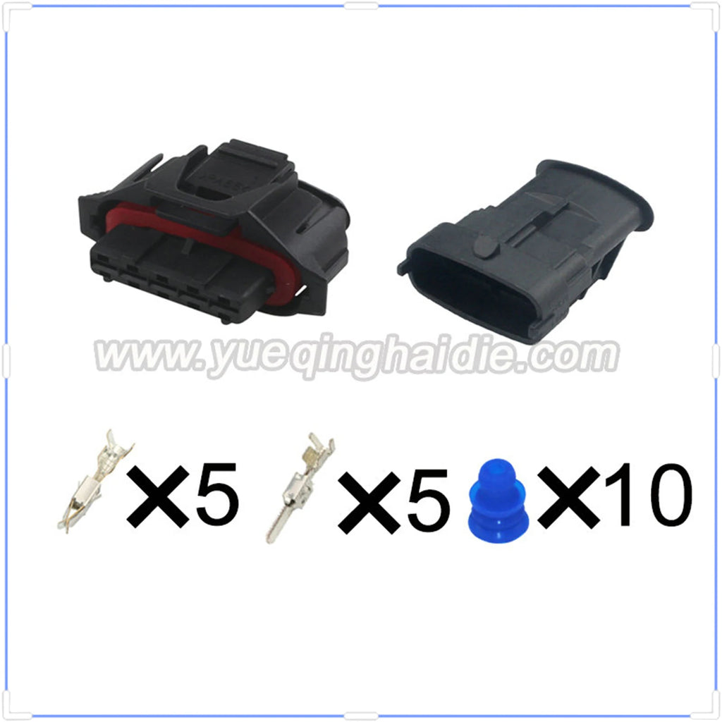5Pin Connector Waterproof 3.5mm Male Female Connector Auto Wiring Harness Cable Socket 1928405136 1928403738