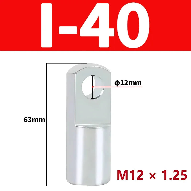 SC Standard Pneumatic Cylinder I/Y Type Mounting Fitting with Pin Connector, Cylinder Accessory for MAL MA Air Cylinders