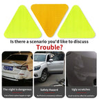 1-4Pcs Safety Reflective Sign Board Reflective Sticker Warning Triangle Warning Reflector Truck Stop Warn Sign Plate Rear Light