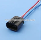 3 Pin Female 7223-1834-40 2.8mm Automotive Ignition Coil Plug Car O2 Oxygen Sensor Connector Socket For Nissan