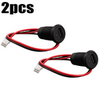 1-5pcs 2-Pin Type-C Connector with Female Socket Fast Charging Jack Waterproof USB Charging Port USB-C Charger Plug and Socket
