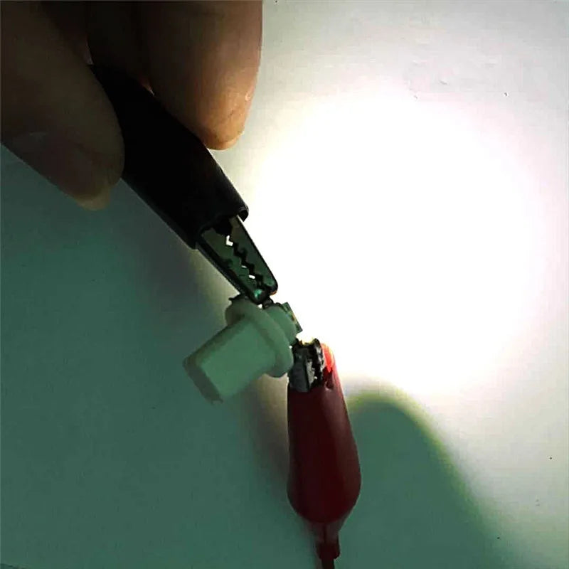 T5 LED Car Bulbs B8.5d Auto Car Dashboard Speed Lights Bulb Car Interior Lamp Accessories Dashboard Side Switch Lamps 12V