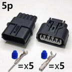 Automotive waterproof connector, two-hole wiring harness connector, 4p turn signal sensor plug, 6-core headlight LED driver plug