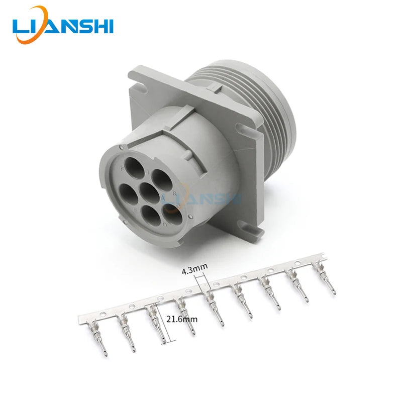 HD16-6-96S waterproof connector, 6-hole male and female for heavy-duty wire harness plug, HD10-6-96P