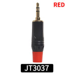 Gold-Plated 3.5mm Stereo Audio Plug Connector, DIY Soldering Jack for Headphone, Microphone, Speaker, AUX Cable Repair
