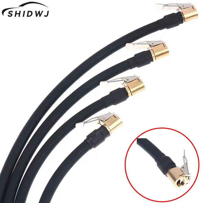 Air Rubber Hose Flexible Tire Valve Extension Tube Adapter for Air Compressor Tire Inflator Pump for Car Motorcycle Bike