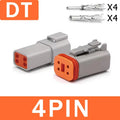 1Set Deutsch DT Series Multi-Pin Bundle (2P/3P/4P/6P/8P) | 22-16AWG Sealed Plug & Socket for Auto Electronics Upgrade DT04-2P