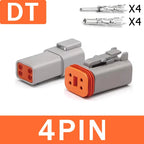 Deutsch DT/DTM/DTP/DTF Series Waterproof Connector 2-12Pin | Flange Mount for Automotive & Industrial Wiring Harness