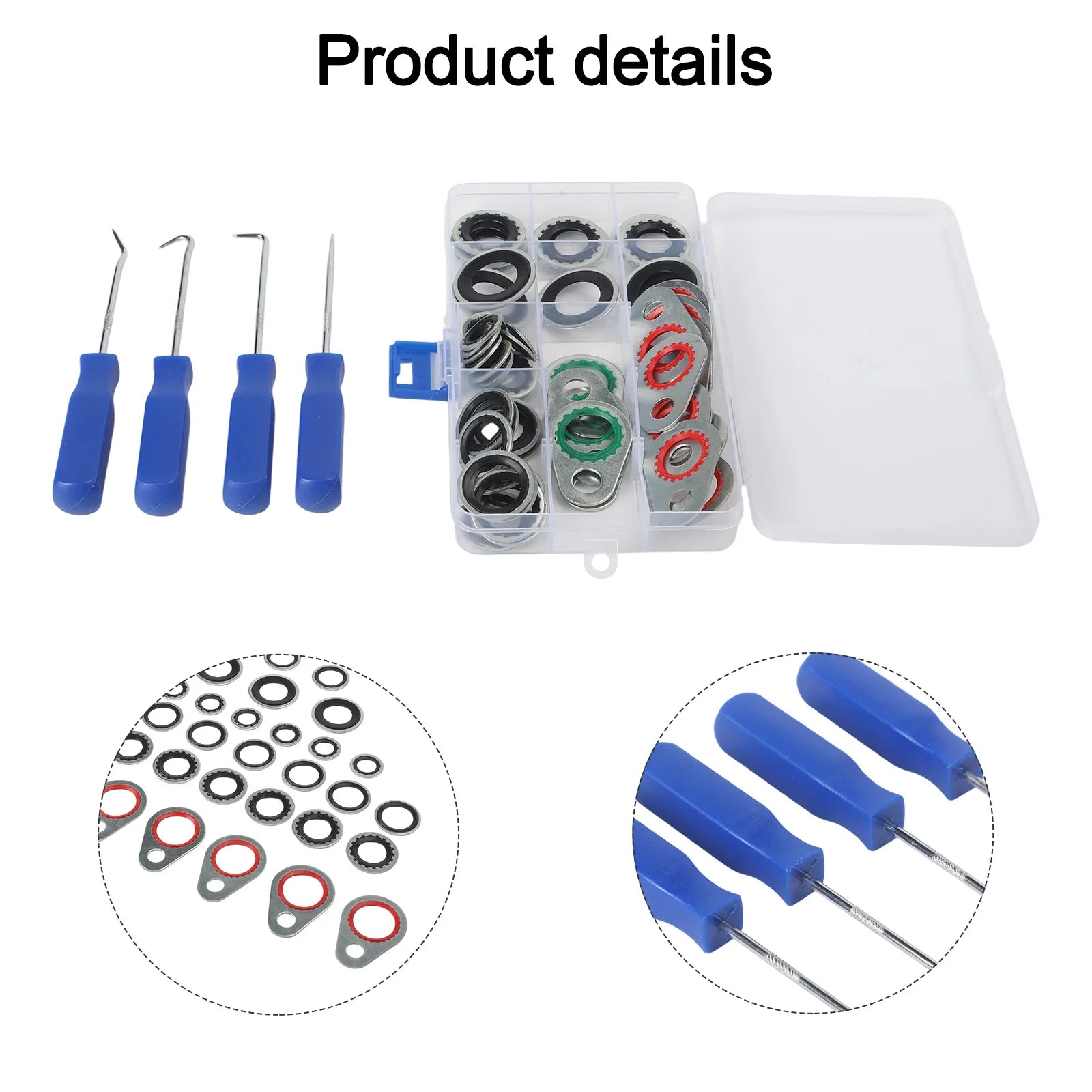 60 PCS  Car Air Conditioning  Compressor Interface Gasket  Sealing Washer Tools Seal Washers  Gaskets Car Accessorie