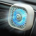 Mini Car Air Outlet Cooling Fan Adjustment Powerful USB Light Creative Low Noise Multi-function Mini Interior Fan Cooler Amagi