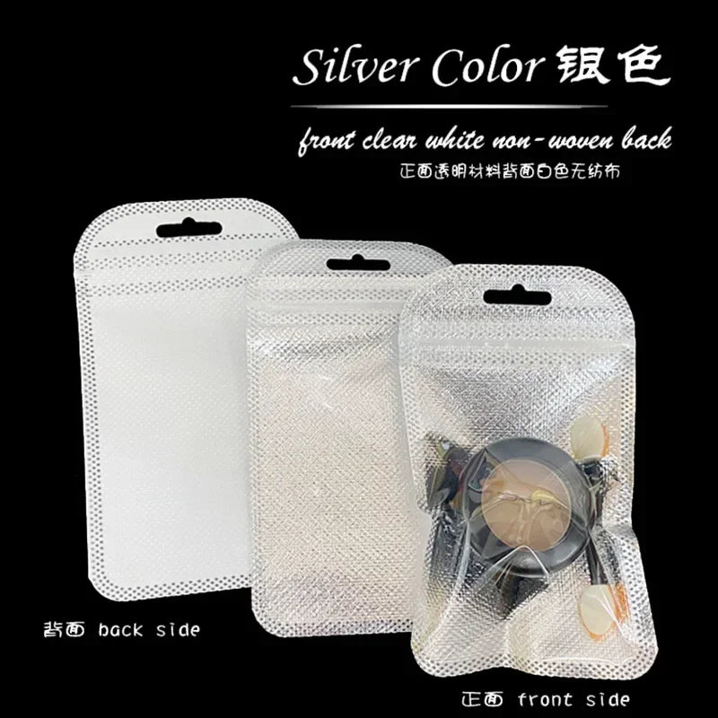 Colorful Laser Ziplock Bag Packaging Bags For Earring Jewelry Display Bags Pouch Gift Packaging Resealable Storage Bag Amagi