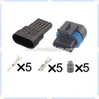 5Pin Connector Waterproof 1.5mm Male Female Connector Auto GM Weather Pack kit Wiring Harness Cable Plug AC Assembly 12162825